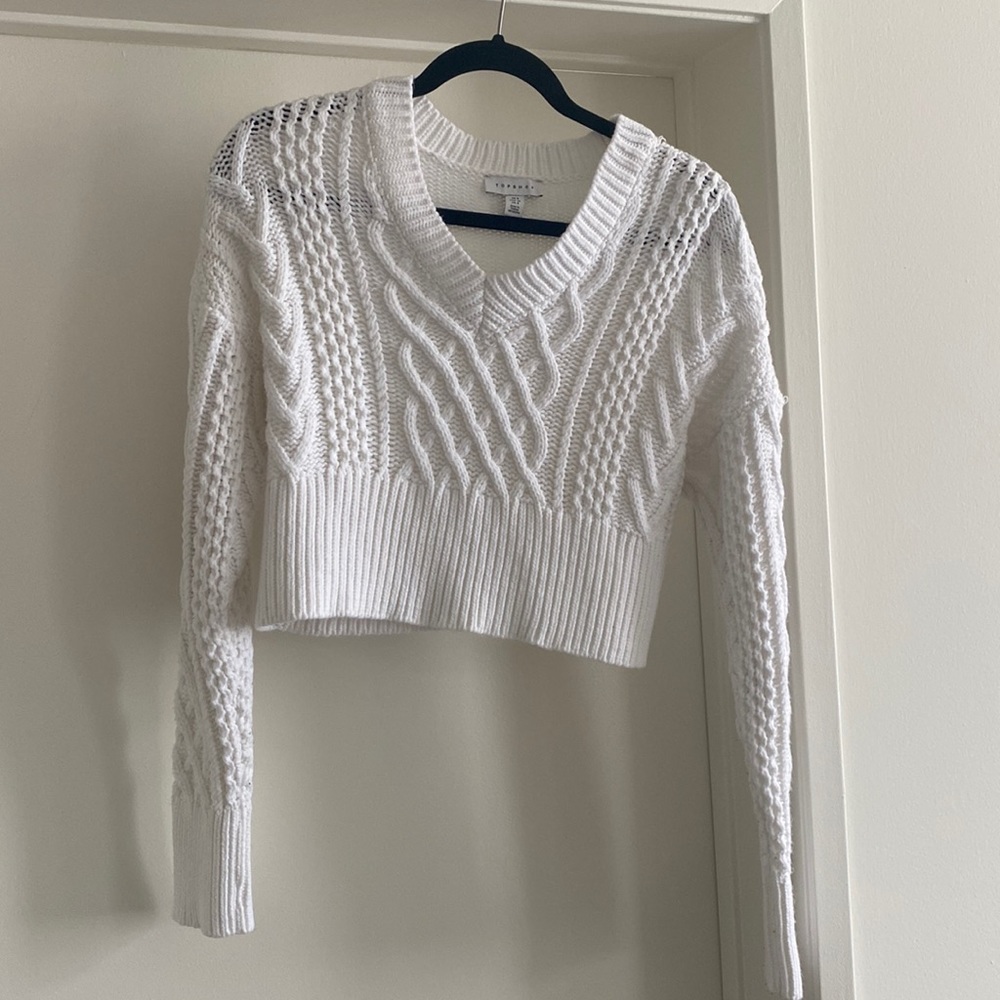 Topshop Cableknit Sweater